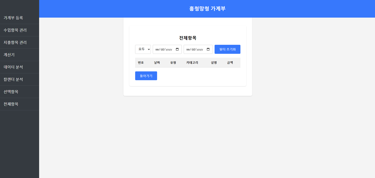 흥청망청 인터넷 가계부 8